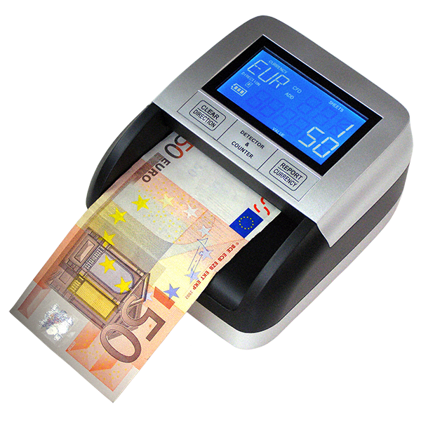 Certifié 100% détection de faux billets par la Banque Centrale Européenne prêt pour le nouveau billet € 100 et € 200 Détecteur de faux billets automatique MONEPASS